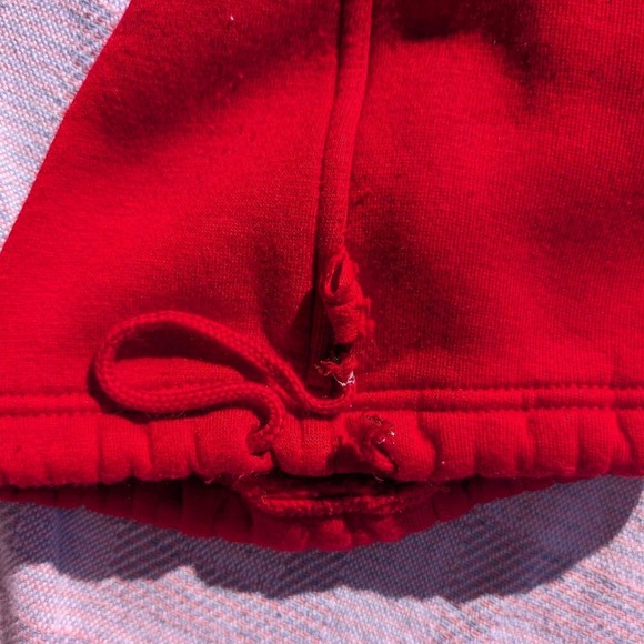 DREAM USA Red Acrylic Cargo Jogger Sweatpants Men's Size XL Drawstring Comfort - Picture 6 of 7